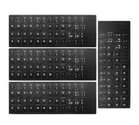LYQNIHOB 4 pcs Autocollants Clavier Italien, Conversion de Mise en Page, Pratiques pour Tout Clavier Standard et Ordinateur Portable, italienne langue autocollants de remplacement, faciles appliquer