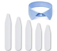 LYQNIHOB 50 Baleines de Col de Chemise en Plastique pour Hommes - Restent les os raidisseurs du Col de Chemise Blanc pour une tenue parfaite - Idéal pour Mariage, Anniversaire, Fête des Pères