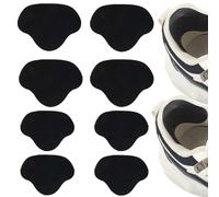 LYQNIHOB 8 pcs Réparation de Talon de Chaussure Patch, patches pour réparation de baskets, Patchs de Réparation Talon Chaussure Réparation Patchs Talon Patch de Réparation Sneaker Hole Repair - noir