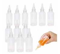 LYQNIHOB Ensemble de 12 flacons robuste en plastique avec bouchon à vis (6x15mL & 6x20mL) - idéal pour les liquides, les voyages et autres besoins de petits contenants en plastique