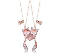 LYQNIHOB Ensemble de 2 colliers avec pendentifs de dessins animés pour amis proches, cadeau parfait pour l'anniversaire de votre meilleur ami, Pour les filles et les garçons