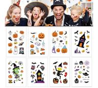 LYQNIHOB Halloween Autocollants, 8 photos Autocollants d'halloween Mignon Dessin Animé Autocollants Adhésif, Gommettes Artisanat Décoration, Bricolage Décoration Accessoires pour Fête Halloween