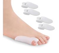 LYQNIHOB Séparateur d'orteils pour Petit Orteil, 4X Protecteurs d'Orteils, Séparateur Hallux Valgus, Amortisseur et Attelle pour Petits Orteils, soulager la Douleur, Convient aux Femmes et aux Hommes