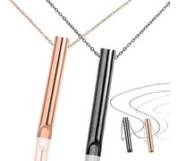 LYQQY Collier de Respiration, 2 Pièces Outil de Collier de Respiration Portable Collier de Soulagement d'Anxiété Collier d'Exercice de Respiration pour Soulagement Anxiété,Stress,Méditation,Yoga