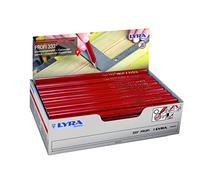 Lyra 333 Crayon de menuisier à pointe souple, rouge