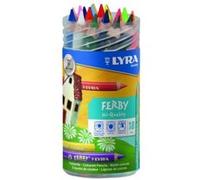 Lyra Germany - Crayons de couleur Ferby - Pot de 18