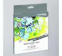 Lyra Feutre pinceau Aqua Brush Duo - Bi-astuce - 12 pièces (Multicolore) COD.6521120