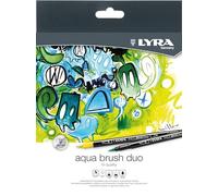 LYRA Aqua Brush Duo - Etui 12 feutres double pointe