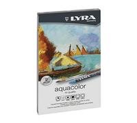 LYRA Aquacolor - Boîte métal 12 crayons pastels aquarellables
