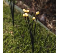 Lumisky Balises solaires Lyra 10 boules noir – Lot de 4
