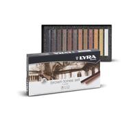 LYRA - Boîte 12 pastels carrés tons bruns