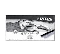 LYRA - Boîte 12 pastels carrés tons gris