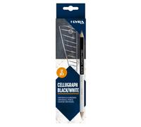 LYRA CELLUGRAPHH Lot de 12 stylos à encre universelle 3 faces de 24 cm de long, format professionnel, idéal pour les marques sur les surfaces claires et sombres