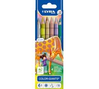 LYRA Color Giants - Etui 6 crayons de couleur - Metallic