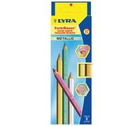 LYRA Color Giants - Etui 6 crayons de couleur - Metallic