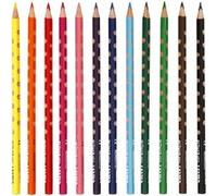 Lyra Germany – Crayons de couleur Groove Slim – Étui de 12 crayons + 1 taille-crayon