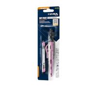 LYRA Dry Profi Baumarker Colour Edition Rose + 3 mines gratuites sous blister, graphite, lot de 2 pièces, 1 pièce