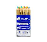 LYRA Ferby Jumbo 4-Color - Pot 18 crayons mine 4 couleurs