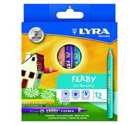 Lyra – Crayons de couleur Ferby L3621120 – Étui de 12 triangulaires 6,25 mm assortis
