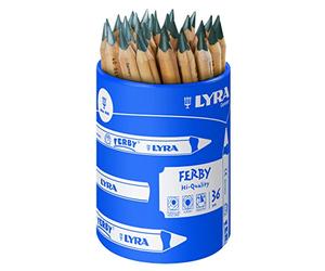 LYRA Ferby Nature - Pot 36 crayons graphite B | Cartable, pour enfants et écoles primaires