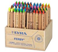 LYRA Ferby Nature - Présentoir bois 96 crayons de couleur