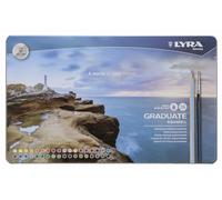 LYRA Graduate Aquarell - Boîte métal 36 crayons de couleur + 1 pinceau
