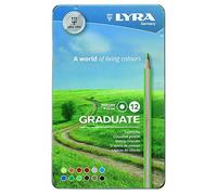 LYRA Graduate Permanent - Boîte métal 12 crayons de couleur