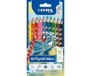 LYRA Groove Aqui - Etui 10 crayons de couleur