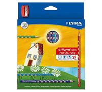 LYRA Groove Slim - Etui 24 crayons de couleur + 1 taille-crayon