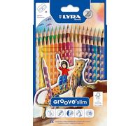 Lyra Germany – Étui Groove Slim, 36 crayons de couleur + 1 taille-crayon