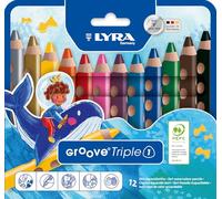 LYRA Groove Triple 1 - Etui 12 crayons de couleur