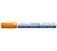 LYRA L4040013-1, Marqueur industriel orange 2-4 mm, pour marquage professionnel sur surfaces lisses et rugueuses, 1 marqueur