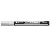 LYRA L4050001 Lot de 10 marqueurs permanents Lyra Blanc 2-4 mm pour marquage professionnel sur surfaces lisses et rugueuses