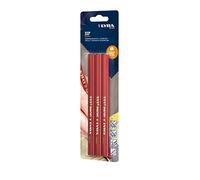 Lyra L4338004, LYRA 333® Lot de 3 stylos de charpentier ovales de 18 cm de long, avec un design professionnel, idéal pour les marquages sur bois