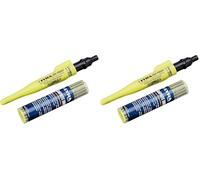 LYRA L4498103 Dry Profi Marqueur de construction, avec Taille-crayon et clip + 12 mines graphite universelles en 2B pour toutes les surfaces sous blister (Lot de 2)