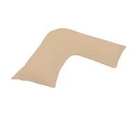 Lyra Linens Taie d'oreiller en forme de V - Housse de coussin en polycoton doux uni avec fermeture à enveloppe, lavable en machine, facile d'entretien, idéale pour la grossesse, l'allaitement et le