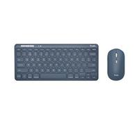 Lyra Multi-Device - Ensemble clavier et souris - sans fil - Bluetooth, 2.4 GHz - QWERTY - US - bleu - boîte