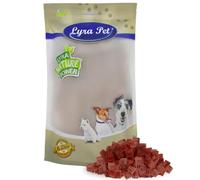 Lyra Pet® 1 kg de Cubes de magret de Canard | Friandise à mâcher de Canard | Friandise idéale pour récompenser et entraîner | Friandise également pour Chiots et Chiens âgés | Riche en protéines