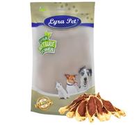 Lyra Pet® 1 kg Oreilles de Lapin fourrées au Poulet séchées, Snack Chien | Snack riche en protéines | Pauvre en graisses & digeste | Idéal pour l’entraînement | Riche en nutriments