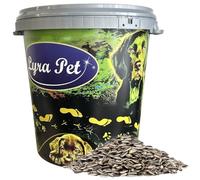 Lyra Pet® 10 kg de graines de Tournesol rayées + bac de 30 L de Nourriture pour Oiseaux