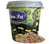 Lyra Pet® 10 kg de Nourriture pour perruches nymphes + Seau de 30 L | Nourriture complète pour Grandes perruches | Nourriture pour Oiseaux pour perruches | Nutritive | Source d'énergie