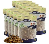 Lyra Pet® 10 kg mélange d’Insectes Protein Boost séchés avec vers de Farine | Riche en protéines & fibres - Sauterelles, vers de farine & crevettes - Aliment naturel pour oiseaux, poissons & reptiles