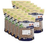 Lyra Pet® 10 kg Protein Boost Insekten Mix séché | Riche en protéines & Fibres | Sauterelles, vers de Farine & crevettes | Nourriture Naturelle pour Oiseaux, rongeurs, Poissons & Reptiles