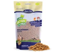 Lyra Pet® 10 L vers de Farine séchés - Aliment de qualité Premium | Aliment riche en protéines - source d’énergie pour insectivores - vitamines & minéraux - oiseaux sauvages, rongeurs &reptiles