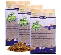 Lyra Pet® 15 kg Mélange de vers de Farine et de Larves de Mouches Soldats, séché