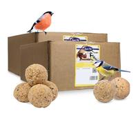 Lyra Pet® 2 x 100 Boules de Graisses à 90 g = 18 kg | Nourriture pour Oiseaux Toute l'année | Fournisseur d'énergie pour Les Oiseaux Sauvages | Riche en minéraux | Gras & Nutritif | pour mangeoires