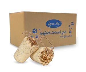 Lyra Pet® | 2 x 12 Barres protéinées aux graines et vers de Farine | Alimentation Riche en protéines pour Oiseaux, été comme Hiver | Barres Premium au Beurre de cacahuète | Source d'énergie