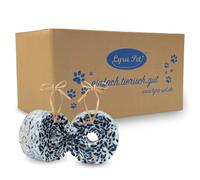 Lyra Pet® 2 x 12 Grands Anneaux aux graines de Tournesol env. 200 g | Aliment à suspendre pour oiseaux sauvages | Source d’énergie | Idéal pour balcon & terrasse | Été & hiver