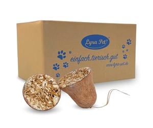 Lyra Pet® 2 x 8 Cloches de Graisse Protein Boost aux vers de Farine | Aliment riche en protéines & graisses | Graines & vers de farine pour oiseaux sauvages | Corde en fibres naturelles