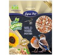Lyra Pet® 20 kg de graines de cacahuètes Splits mélangées blanchies & avec Peau | Nourriture pour Oiseaux Sauvages Riche en Fibres | Idéal en été & en Hiver | Source d'énergie pour Les Oiseaux